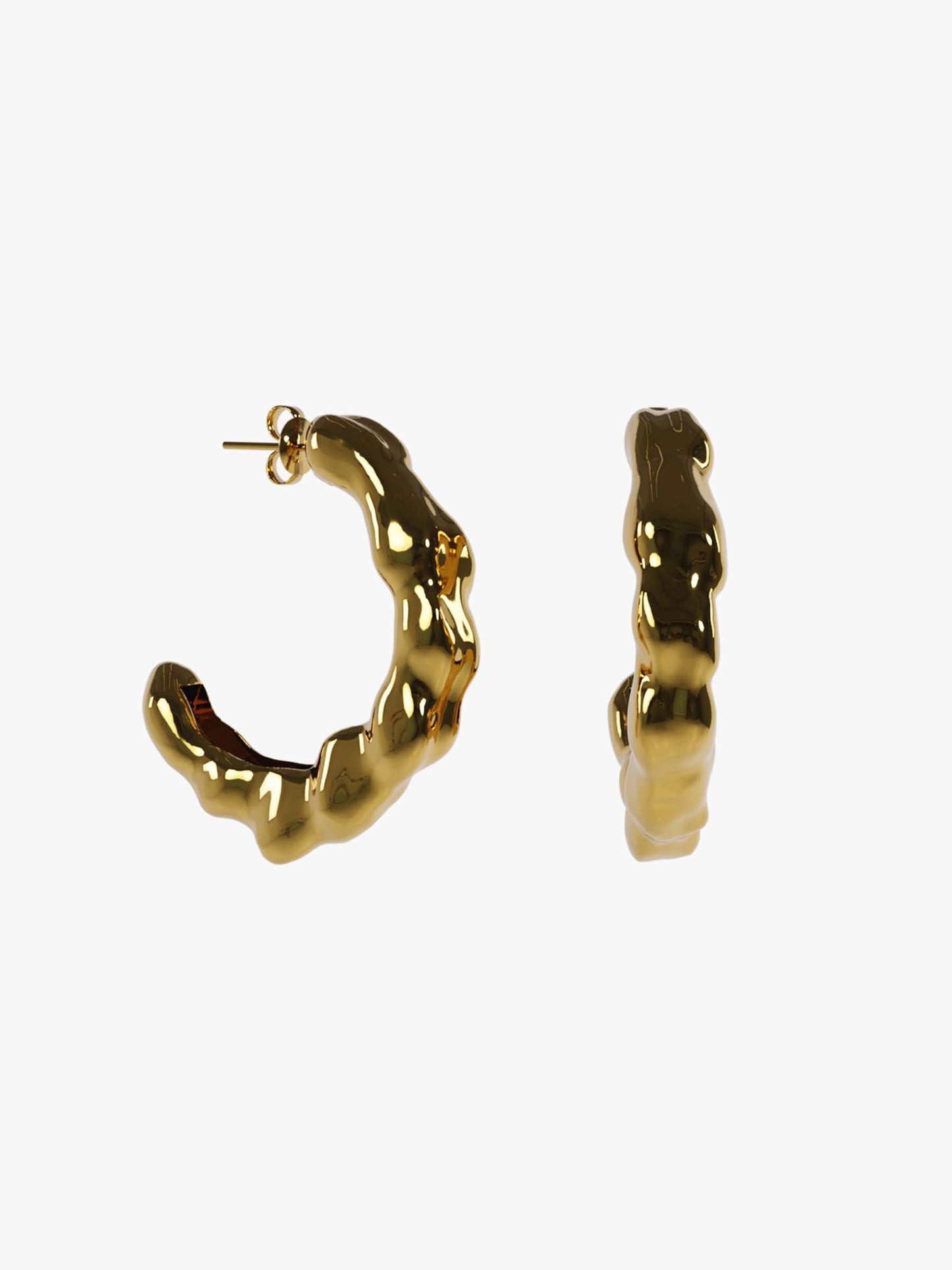 Uzai gold earring (pair)