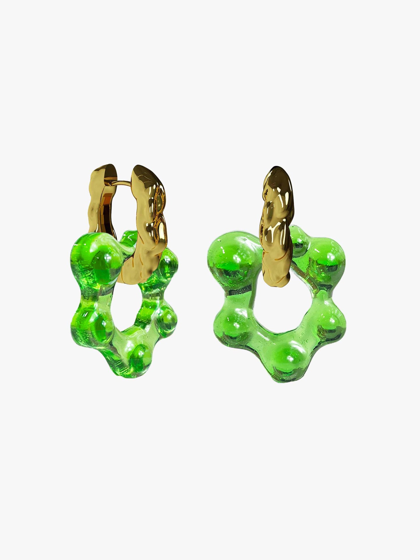 Oyo Nus absinthe gold earring (pair)