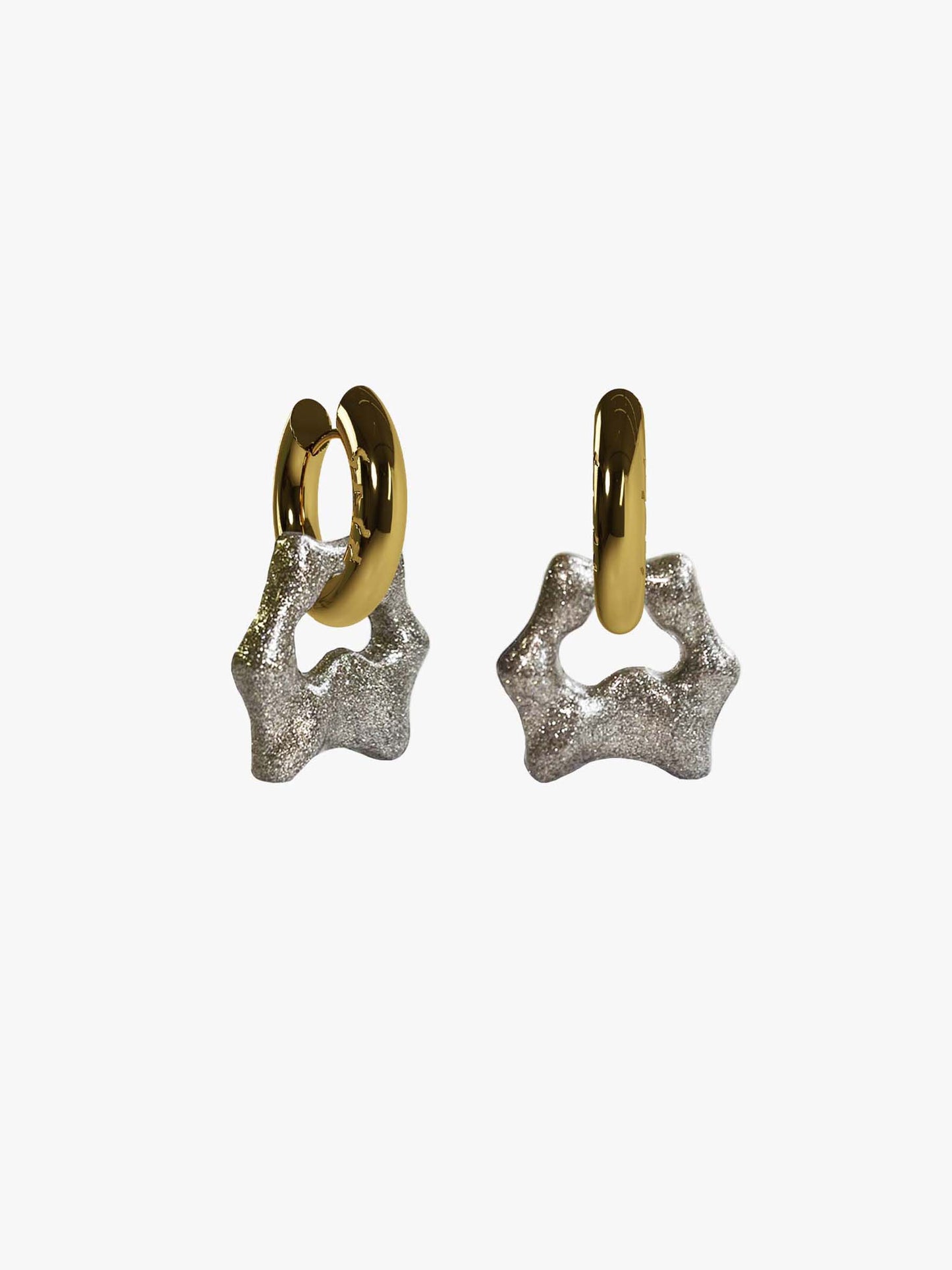 Tab shimmer gold earring (pair)