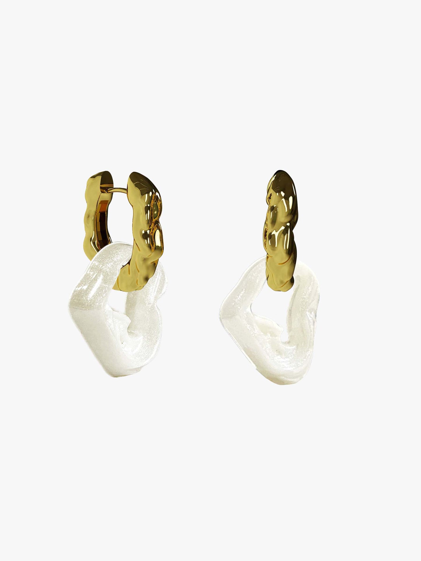 Bia Nus pearl gold earring (pair)