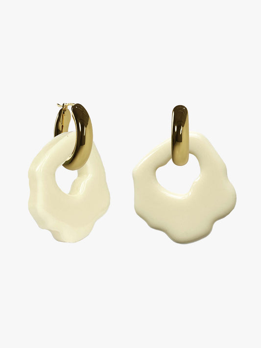 Abe white gold earring (pair)