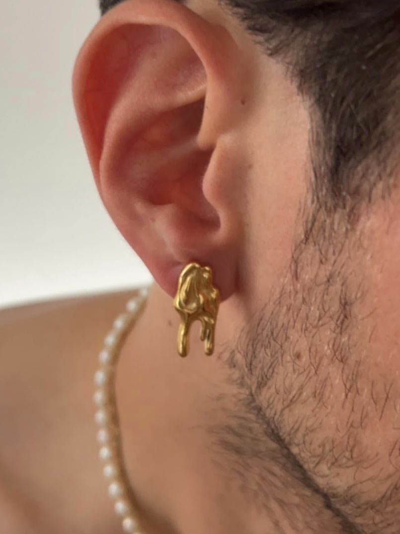 Ryu gold earring (pair)